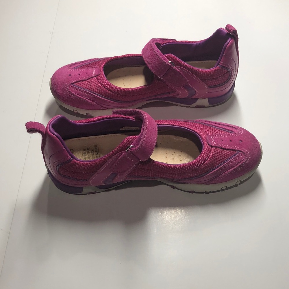 Geox pink Mary Jane sneakers size 33/2